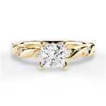 Emma Princess Cut Lab Grown Diamond 18Kt Yellow Gold Engagement Ring