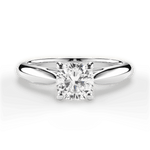 Amy Cushion Cut Lab Grown Diamond 14Kt White Gold Engagement Ring