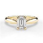 Gillian Emerald Cut Lab Grown Diamond 18Kt Yellow Gold Engagement Ring