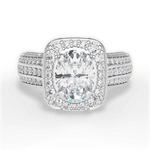 Madison Oval Cut Lab Grown Diamond Platinum Engagement Ring