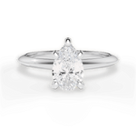 Alicia Pear Cut Lab Grown Diamond 14Kt White Gold Engagement Ring