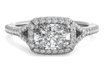 Kate Cushion Cut Lab Grown Diamond 14Kt White Gold Engagement Ring