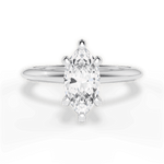 Alicia Marquise Cut Lab Grown Diamond 18Kt White Gold Engagement Ring
