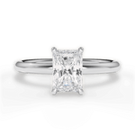 Brenda Radiant Cut Lab Grown Diamond 14Kt White Gold Engagement Ring