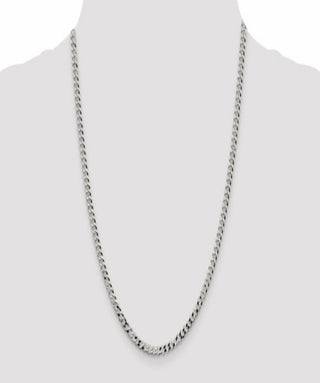 Cross necklace, sterling silver 22 inch chain