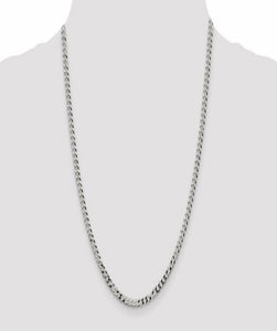 Cross necklace, sterling silver 22 inch chain