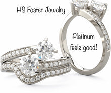 Load image into Gallery viewer, Platinum ring with natural diamonds.