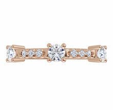 Load image into Gallery viewer, Diamond band, white gold and diamonds