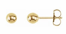 Load image into Gallery viewer, Ball earrings, 3mm, 4mm, 5mm, 6mm, 7mm, 8mm