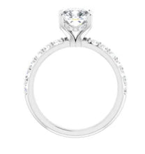 Load image into Gallery viewer, 3.02ct. radiant lab grown diamond ring.