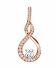 Load image into Gallery viewer, Pendant, yellow gold and lab grown diamonds.