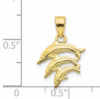 Charm Featuring 10kt  dolphins
