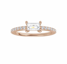 Load image into Gallery viewer, Diamond ring yellow gold fashion and diamond, engagement ring