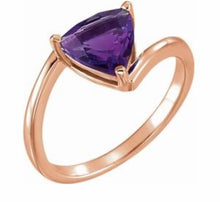 Load image into Gallery viewer, Color gem ring amethyst white gold