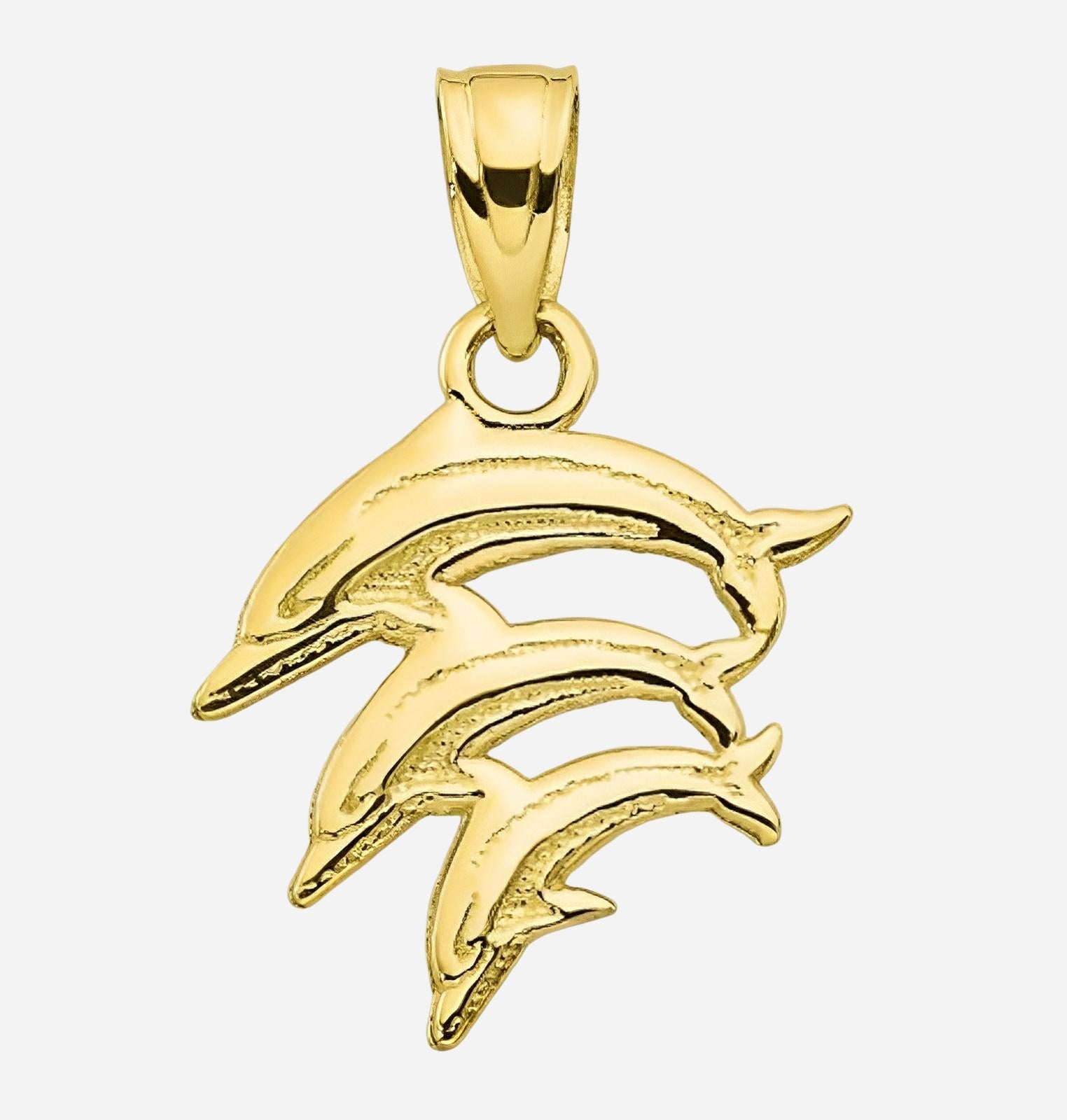 Charm Featuring 10kt Dolphins