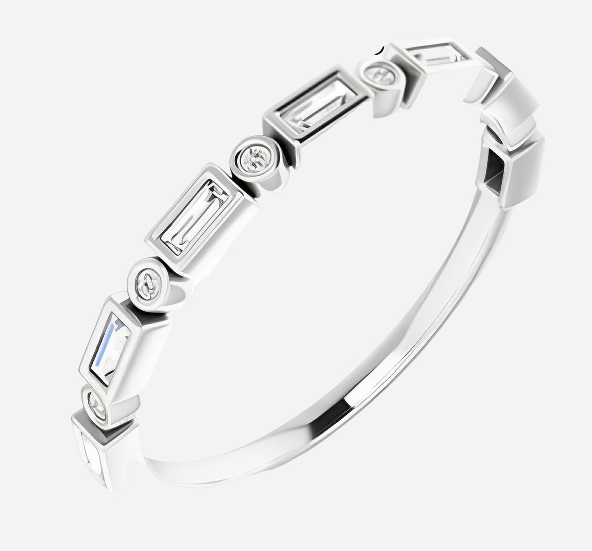 Yellow gold natural diamond band