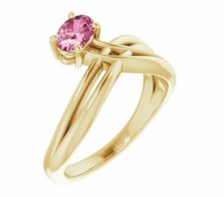 Color gem ring pink tourmaline