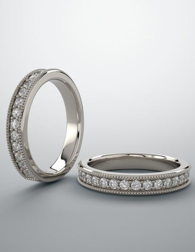 Diamond eternity band white gold and diamonds