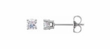 Load image into Gallery viewer, 1.00ctw lab grown diamond earrings.