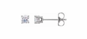 1.00ctw lab grown diamond earrings.