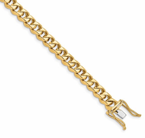 14 karat yellow gold HEAVY curb link chain.