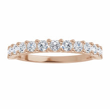 Load image into Gallery viewer, Diamond band white gold and diamonds