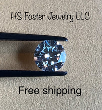 Load image into Gallery viewer, Moissanite, 1.00ct certified 6.5mm. FREE SHIPPING!