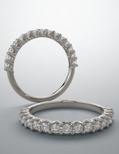 Load image into Gallery viewer, Diamond band white gold and diamonds