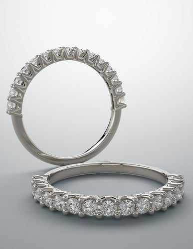 Diamond band white gold and diamonds