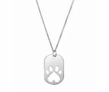 Load image into Gallery viewer, Cause for paws Sterling silver pendant with 18 inch chain