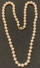 Load image into Gallery viewer, 18 inch pearl necklace. FREE Matching lever back pearl earrings