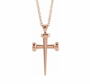 Cross necklace 14kt yellow gold