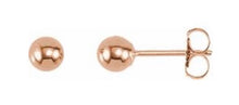 Load image into Gallery viewer, Ball earrings, 3mm, 4mm, 5mm, 6mm, 7mm, 8mm