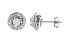 Load image into Gallery viewer, Diamond earrings, white gold and diamonds