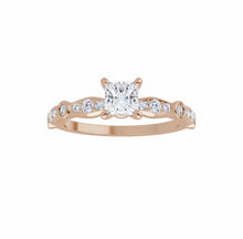 Load image into Gallery viewer, Bridal set natural diamonds engagement ring &amp; band
