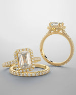 Bridal set 18kt yellow gold & diamonds