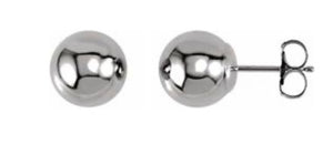 Ball earrings, 3mm, 4mm, 5mm, 6mm, 7mm, 8mm