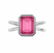Load image into Gallery viewer, Color gem ring imitation ruby 14kt yellow gold