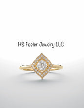 Load image into Gallery viewer, Yellow gold ring featuring natural diamonds.