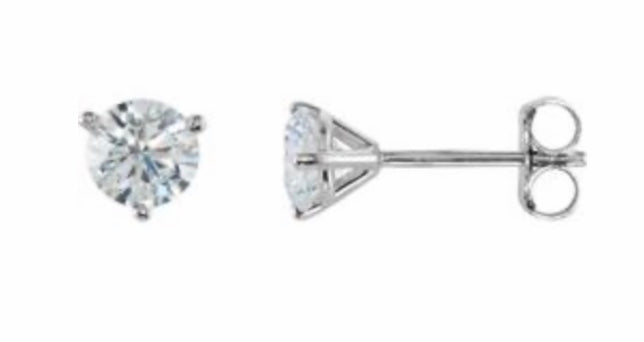 Diamond stud earrings lab grown  HSF BALANCED BEAUTY
